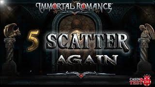 5 SCATTER AGAIN on Immortal Romance - Microgaming Slot - 1,80€ BET!