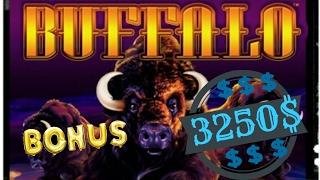 • Buffalo X3 X2 X3 • JACKPOT!!! • 25c • •By Aristocrat Slots