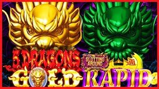 5 Dragons Gold and Rapid Lets get some wins! Bonuses and progressive pick