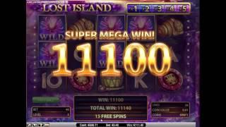 Lost Island Slot - Super Mega Win + Re-Trigger
