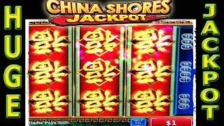 •️ HUGE JACKPOT •️ REDEMPTION ON CHINA SHORES HIGH LIMIT SLOT MACHINE