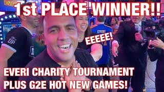 King Jason wins • FIRST PLACE @ Everi $1 million TourEvent Charity Round!! | G2E New Everi Games!!