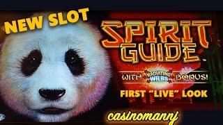**NEW SLOT ** Spirit Guide Slot - LIVE PLAY! - *NICE WINS* - First "LIVE" Look - Slot Machine Bonus