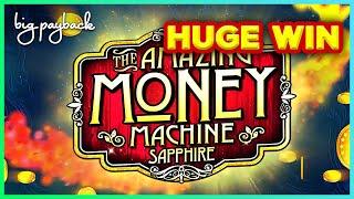 HUGE WIN SESSION! The Amazing Money Machine Sapphire Slot - LOVED IT!!