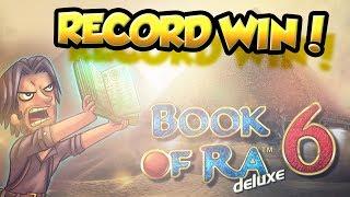 RECORD WIN 2€ bet BIG WIN - Book of Ra 6 HUGE WIN