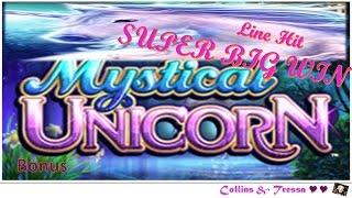•BIG WIN• WMS Mystical Unicorn - Slot Machine Line Hit•