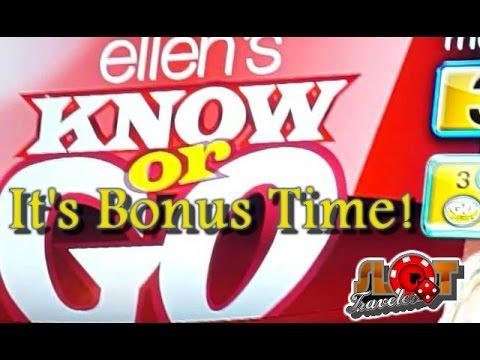 Ellen's Know or Go Bonus - Big Win!  ♠ SlotTraveler ♠