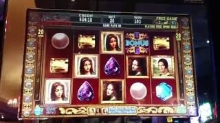 5c IGT Davinci Diamonds Slot machine free spin bonus Decent win