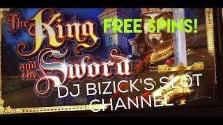 ~*** HUGE WIN ***~ The King And The Sword Slot Machine ~ WMS ~ $$$ HUGE WIN$$$ • DJ BIZICK'S SLOT CH