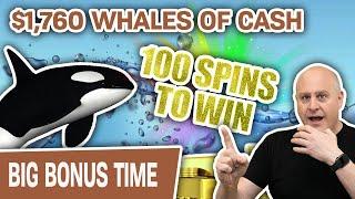 ⋆ Slots ⋆ $1,760 Whales of Cash ⋆ Slots ⋆ 100 Spins to Win!