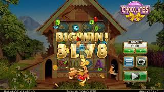 Chocolates slot by Big Time Gaming a video of many bonus rounds!!
