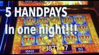 5 HANDPAYS IN ONE NIGHT!!! Lock it Link and Buffalo Gold Slot Machines
