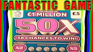 FANTASTIC SCRATCHCARD GAME.. £50X CASH..  "JUNGLE JACKPOT..REDHOT BINGO..WONDERLINES..£20,000 Month