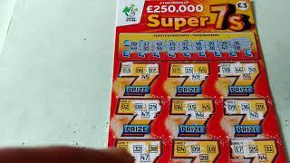 WOW!....WINNER on Super 7's..Scratchcard...(classic)
