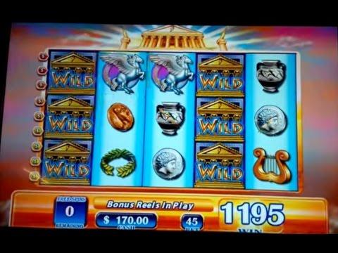 Zeus Slot Win! $45 Max Bet Bonus Round!