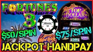 ★ Slots ★️HIGH LIMIT Fortunes 3 - Echo Fortunes ★ Slots ★️ Double Top Dollar $75 BONUS ROUND (2) JAC