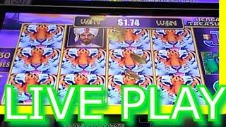 $3.75 bets $2.50 $1.25 Bengal Treasue Live Play Episode 157 $$ Casino Adventures $$