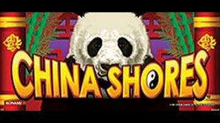 Konami - China Shores : 24 free spins Bonus on a $0.30 bet 5c denomination