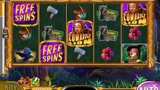 WIZARD OF OZ: COWARDLY LION Video Slot Casino Game with a "BIG WIN" FREE SPIN BONUS
