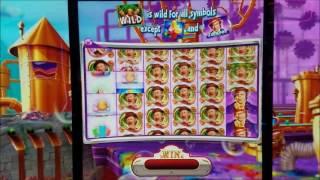 World Of Wonka Slot Machine 8 Times Oompa Loompa Bonus , Full Video