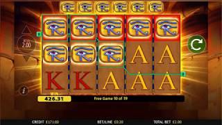 Eye of Horus Slot - Big Win - Blueprint Gaming