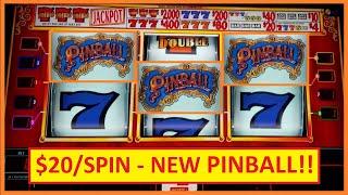 $20/Spin Bonus on NEW Pinball Slot - BIG WIN SESSION!