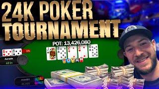 Playing For $24,000 1st Place! Online Poker Tournament Highlights