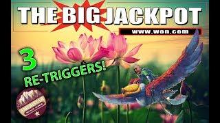 • The Raja Wins BIG after 3 Re-Triggers on Lotus Flower! •