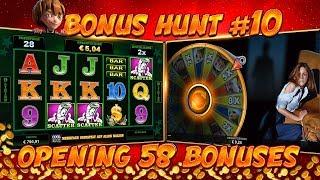 BONUS HUNT #10 - OPENING 58 SLOT BONUSES LIVE ON STREAM! - BIG WINS? • CasinoTest24DE