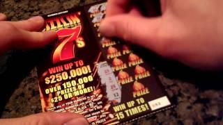 Scratch Off Winner, NEW GAME, Sizzlin 7's From Illinois Lottery