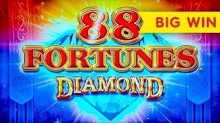 GREAT MULTIPLIER! 88 Fortunes Diamond Slot - BIG WIN BONUS!