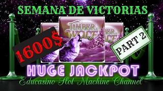 •HUGE JACKPOT!!! 1600$ (PART2)•TIMBERWOLF•10c•BY ARISTOCRAT