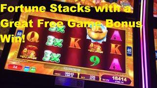Fortune stacks plus a Free Game Bonus Feature