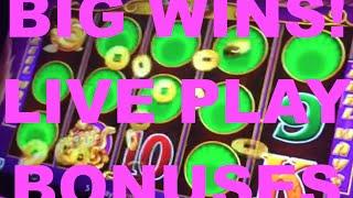 HUGE WIN!! LIVE PLAY and Bonuses on 5 Treasures Slot Machine