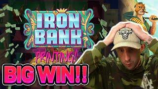 BIG WIN!! IRON BANK BIG WIN - Casino Slot from CasinoDaddys stream