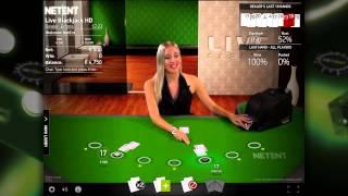 Net Entertainment - Live Casino™ - Live Blackjack Gameplay
