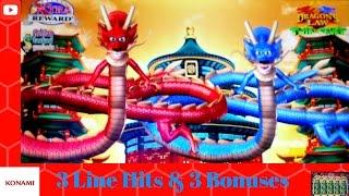 Konami - Dragon's Law  ( Twin Fever ) : 3 Line Hit & 3 Bonuses