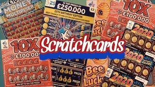 Scratchcards...£250,000 Blue..10X Cash..Multiplier..2020..Bee Lucky...mmmmmmMMM