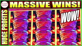 WE TURNED FREE PLAY INTO MORE THAN A THOUSAND DOLLARS TIKI FIRE SLOT MACHINE