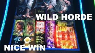 The Walking Dead 2 Live Play WILD HORDE BONUS and NICE WIN Slot Machine II