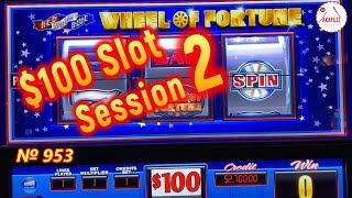 [May 8th ③]⋆ Slots ⋆$100 Slot Machine Part 2/3⋆ Slots ⋆Two JACKPOT Wheel of Fortune Red White and Blue Slot 赤富士スロット