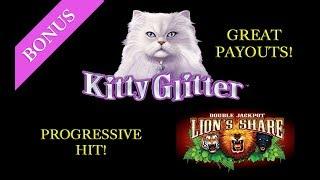 Pechanga • Double Jackpot Lion's Share • Kitty Glitter • The Slot Cats •