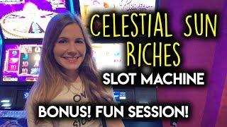 Celestial Sun Riches! Slot Machine BONUS!