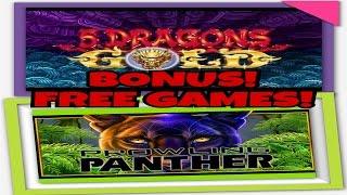 **5 DRAGONS GOLD & PROWLING PANTHER** FREE GAMES! GOOD WINS!