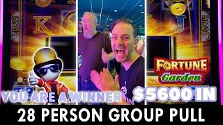 ⋆ Slots ⋆ $5,600 on BRAND NEW Fortune Garden ⋆ Slots ⋆ 28 Person Group Pull!