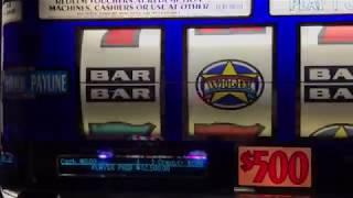 $500 High Limit Red White and Blue Slot Machine Jackpot