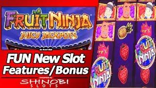Fruit Ninja Juicy Jackpots Slot - Fun New Slot, Live Play, Features and Bonus