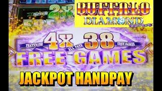 JACKPOT HANDPAY!  Buffalo Diamond Slot max bet
