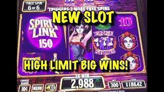 NEW SLOT!  SPIRIT LINK.  BIG WINS!