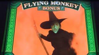 Nickel Wizard of Oz - Flying Monkey Bonus with Retriggers - MAX BET BIG WIN!!!